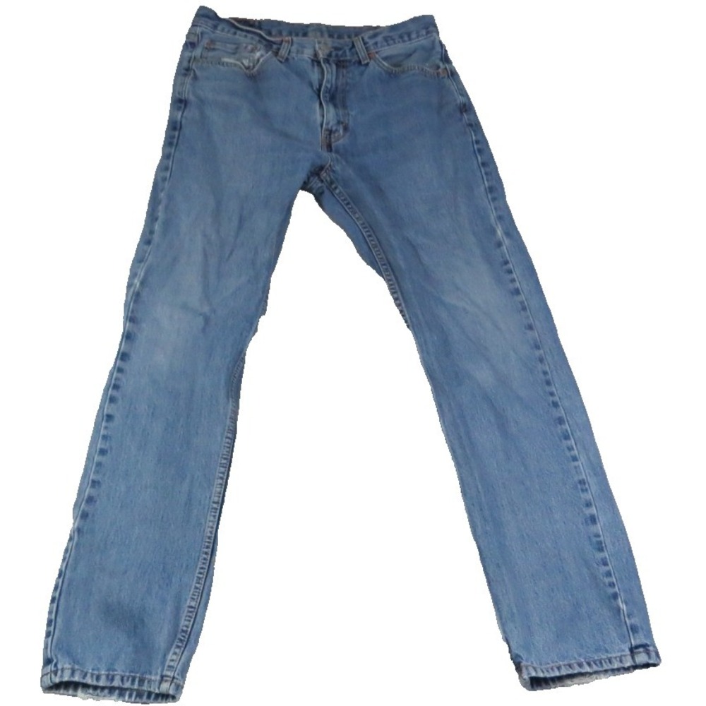 Levis 505 Jeans W34 L34 VTG Distressed Fade Straight Leg Distressed Denim Mens‎